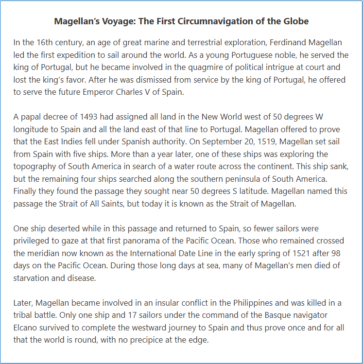 Magellan’s Voyage: The First Circumnavigation of the Globe illustration